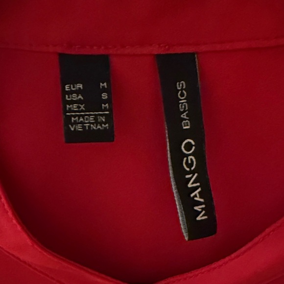 Mango Vibrant Red Blouse - Picture 2 of 4
